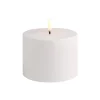Uyuni Lighting Outdoor LED pillar candle, 10,1 x 7,8 cm, white