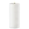Uyuni Lighting Outdoor LED pillar candle, 8,4 x 20 cm, white
