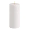 Uyuni Lighting Outdoor LED pillar candle, 7,8 x 17,8 cm, white