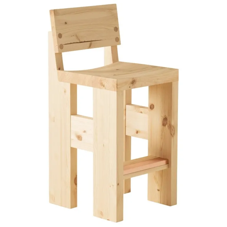Vaarnii 001 bar stool, 65 cm, pine