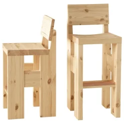 Vaarnii 001 bar stool, 76 cm, pine