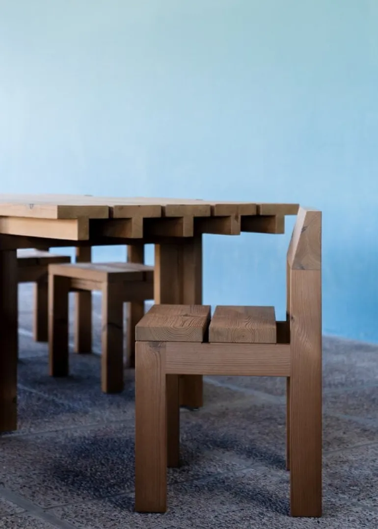 Vaarnii 013 Osa outdoor dining table, 270 cm, pine