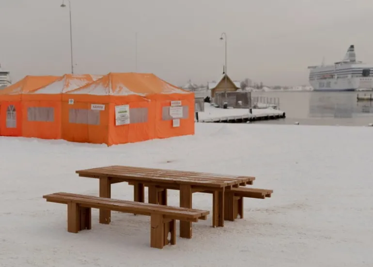 Vaarnii 013 Osa outdoor dining table, 270 cm, pine