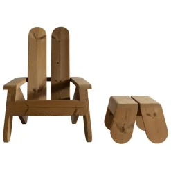 Vaarnii 015 Peace outdoor foot stool, pine