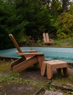 Vaarnii 015 Peace outdoor lounge chair, pine