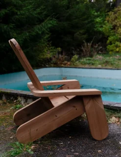 Vaarnii 015 Peace outdoor lounge chair, pine