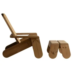 Vaarnii 015 Peace outdoor lounge chair, pine