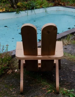 Vaarnii 015 Peace outdoor lounge chair, pine