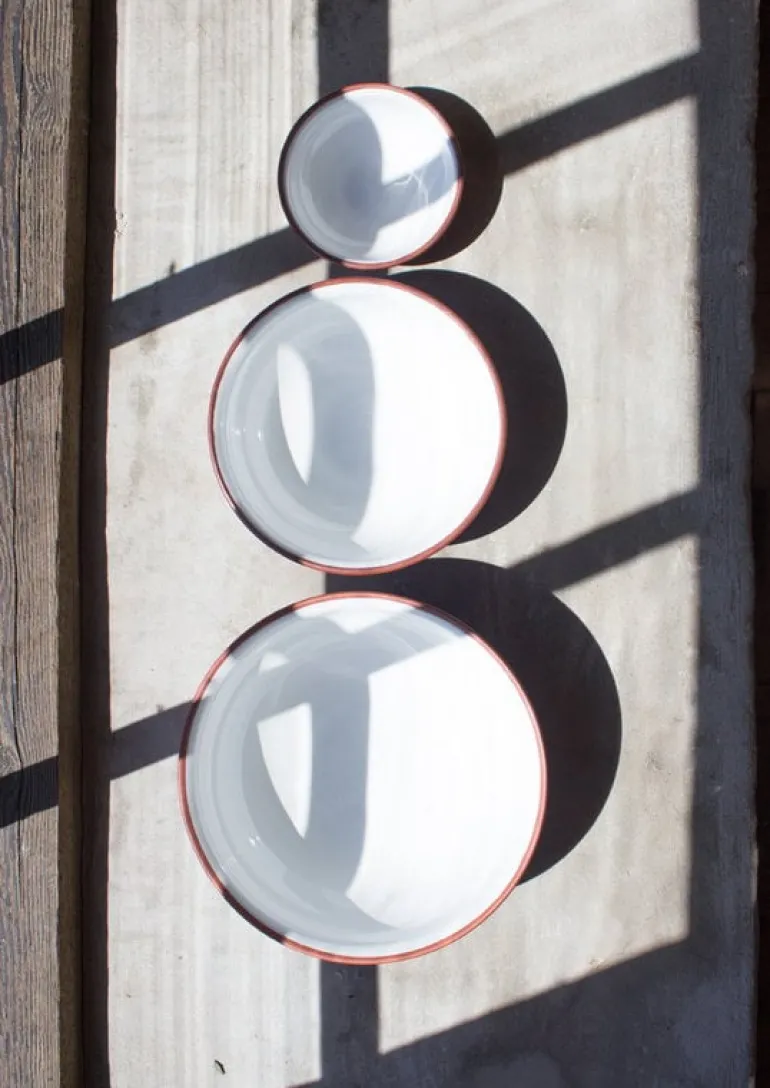 Vaidava Ceramics Earth bowl 3 L, white