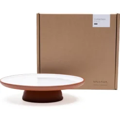 Vaidava Ceramics Earth cake stand, 27 cm, white