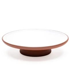Vaidava Ceramics Earth cake stand, 27 cm, white