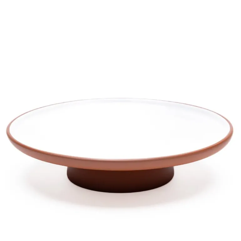 Vaidava Ceramics Earth cake stand, 27 cm, white