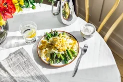 Vaidava Ceramics Earth dinner plate 22 cm, white