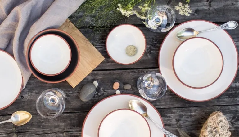 Vaidava Ceramics Earth dinner plate 22 cm, white