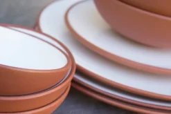 Vaidava Ceramics Earth dinner plate 22 cm, white