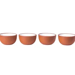 Vaidava Ceramics Earth dip bowl, set of 4, white