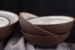 Vaidava Ceramics Earth Raw bowl, 2 L, brown - beige