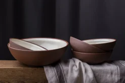 Vaidava Ceramics Earth Raw bowl, 2 L, brown - beige