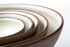 Vaidava Ceramics Earth Raw bowl, 2 L, brown - beige