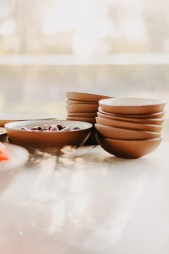 Vaidava Ceramics Earth Raw bowl, 2 L, brown - beige