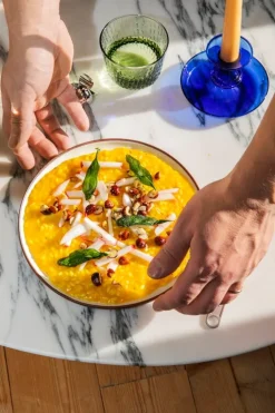 Vaidava Ceramics Earth Raw plate, 22 cm, brown - beige