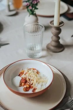 Vaidava Ceramics Earth Raw plate, 22 cm, brown - beige