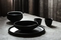 Vaidava Ceramics Eclipse espresso cup, set of 2, black