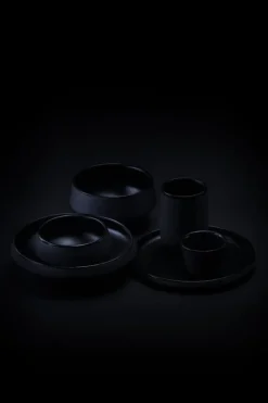 Vaidava Ceramics Eclipse espresso cup, set of 2, black