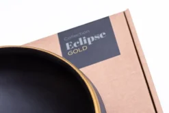Vaidava Ceramics Eclipse Gold lunch bowl 1,1 L, black - gold
