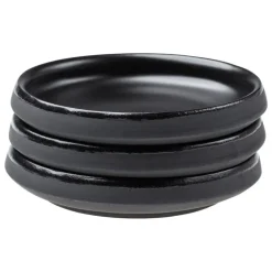 Vaidava Ceramics Eclipse snack plate 11,5 cm, 3 pcs, black
