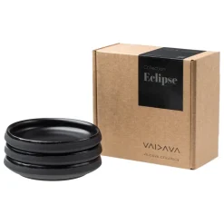 Vaidava Ceramics Eclipse snack plate 11,5 cm, 3 pcs, black