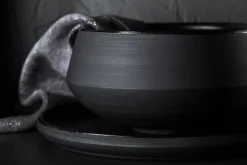 Vaidava Ceramics Eclipse salad bowl 4 L, black