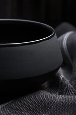 Vaidava Ceramics Eclipse salad bowl 4 L, black