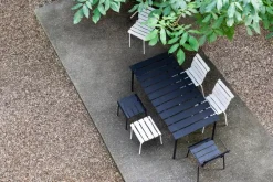 valerie_objects Aligned chair with armrests, black