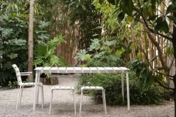 valerie_objects Aligned chair with armrests, off-white