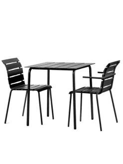 valerie_objects Aligned dining table, 70 x 70 cm, black
