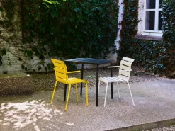 valerie_objects Aligned dining table, 70 x 70 cm, black