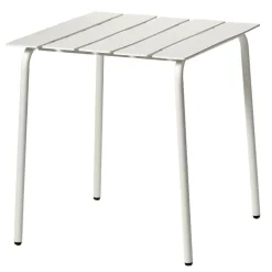 valerie_objects Aligned dining table, 70 x 70 cm, off-white