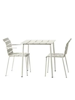 valerie_objects Aligned dining table, 70 x 70 cm, off-white
