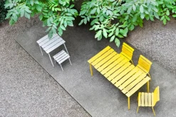 valerie_objects Aligned dining table, 70 x 70 cm, off-white