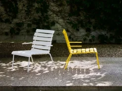 valerie_objects Aligned lounge chair, off-white