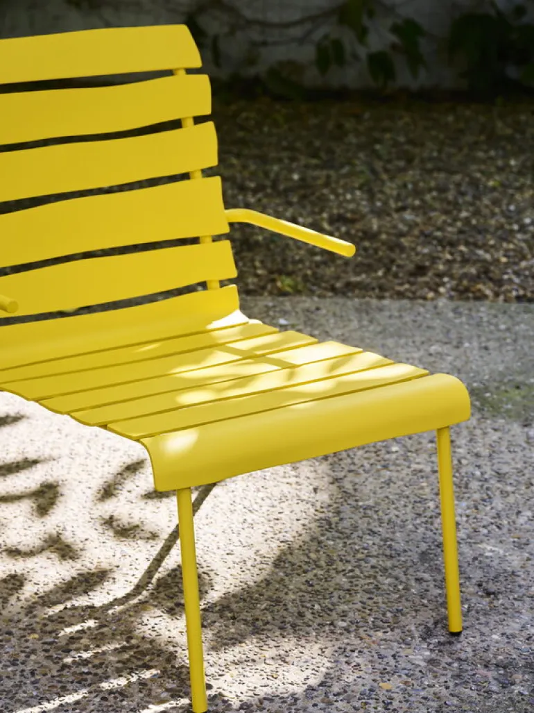 valerie_objects Aligned lounge chair, yellow