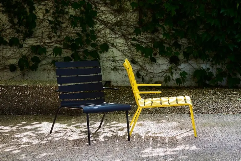 valerie_objects Aligned lounge chair, yellow