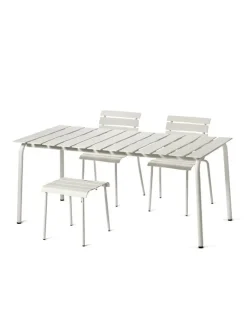 valerie_objects Aligned side table/stool, off-white