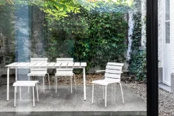 valerie_objects Aligned side table/stool, off-white