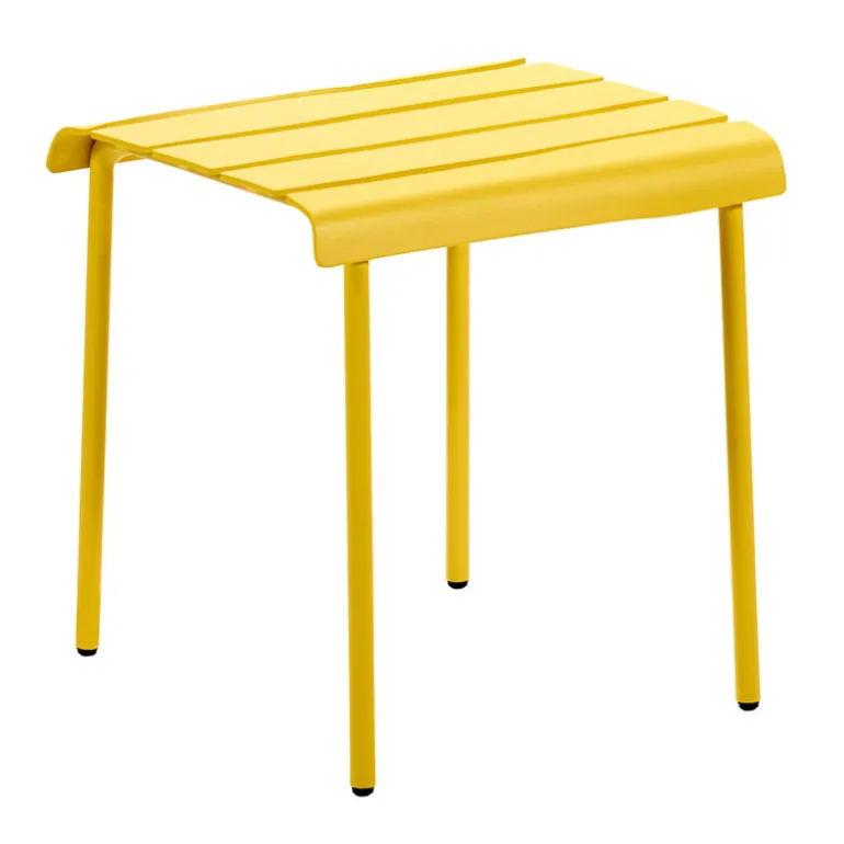 valerie_objects Aligned side table / stool, yellow