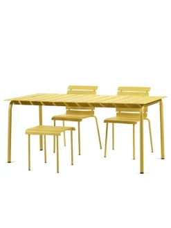 valerie_objects Aligned side table / stool, yellow