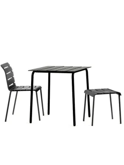 valerie_objects Aligned side table/stool, black