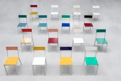 valerie_objects Alu chair, bordeaux - pink