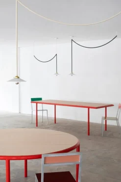 valerie_objects Alu chair, bordeaux - pink